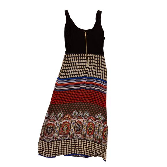 Vince Camuto Patterned Sheer Tank Dress Women’s Large – Long Boho Chic Maxi - Picture 4 of 6